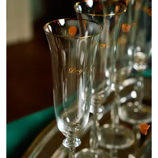 Anna + Nina Anna+Nina dry january champagne flute set of 2