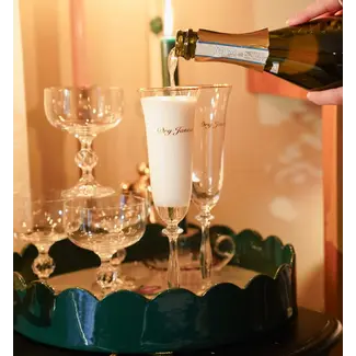 Anna + Nina ANNA+NINA - DRY JANUARY CHAMPAGNE FLUTE - SET OF 2