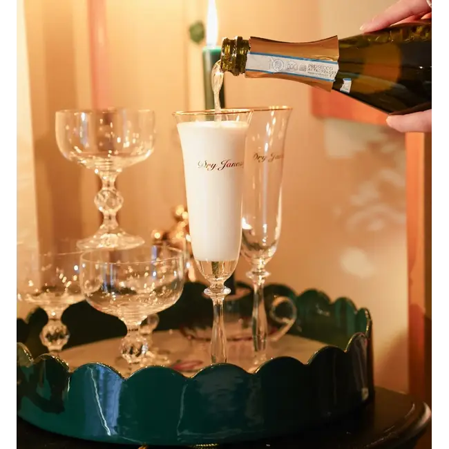 Anna + Nina Anna+Nina dry january champagne flute set of 2