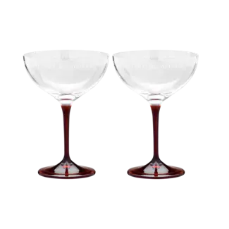 Anna + Nina Anna+ Nina i love you champagne glass set of 2
