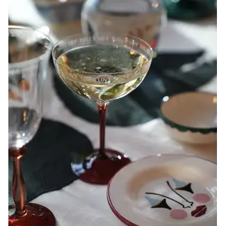 Anna + Nina ANNA+NINA - I LOVE YOU CHAMPAGNE GLASS - SET OF 2