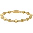 My bendel MB3671 - My Bendel - Gouden kralenarmband met speels effect
