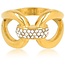 My bendel MB37156 -  My Bendel gouden ring stainless steel – elegante ring met zirkonia