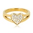 My bendel MB3706 - My Bendel - Gouden ring met zirkonia hart