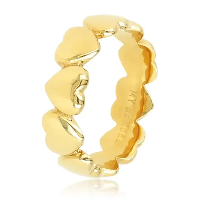My bendel MB3693 - My Bendel - Gouden harten ring