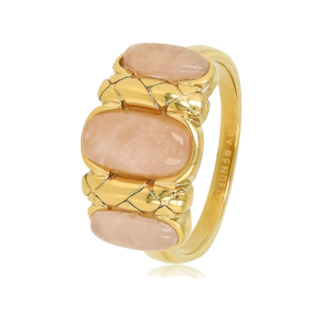 My bendel MB3672 - My Bendel - Rose Quartz Ring - Vintage Romance