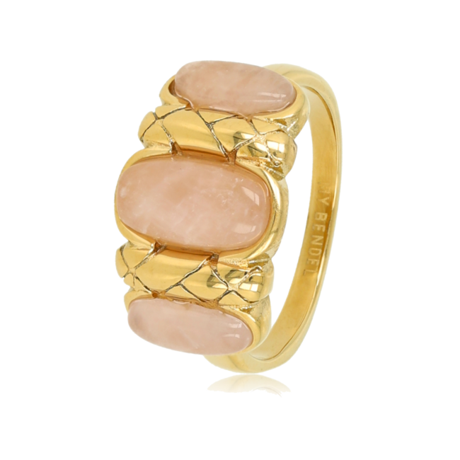 My bendel MB3672 - My Bendel - Rose Quartz Ring - Vintage Romance