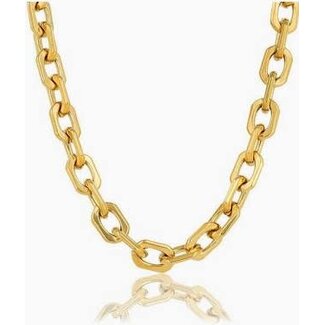My bendel MB3696 - My Bendel - schakelketting goud