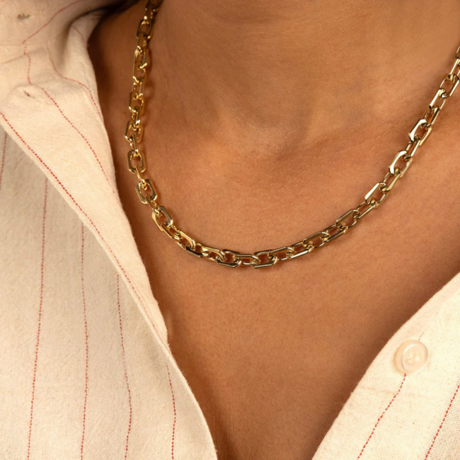 My bendel MB3696 - My Bendel - schakelketting goud