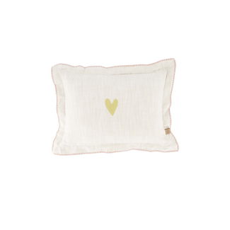 Zusss Kussen Hartje Rand Gestikt 35 x 25 cm