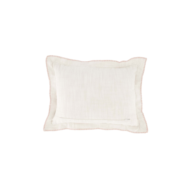 Zusss Kussen Hartje Rand Gestikt 35 x 25 cm