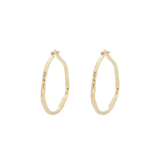 Anna + Nina Anna + Nina large organic hoop earrings