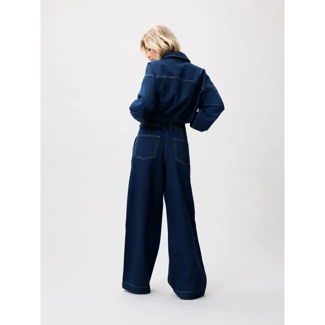 Catwalk Junkie CATWALK JUNKIE - TUCK IN DENIM JACKET - DARK BLUE