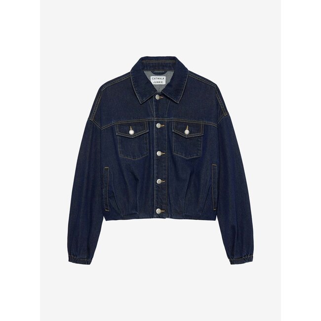 Catwalk Junkie CATWALK JUNKIE - TUCK IN DENIM JACKET - DARK BLUE