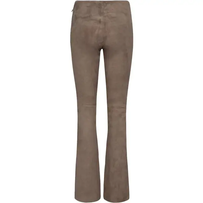Depeche DEPECHE - AVA SUEDE PANT FULL LENGTH - DUSTY TAUPE