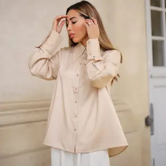 Depeche DEPECHE - CINDY BLOUSE - CHAMPAGNE