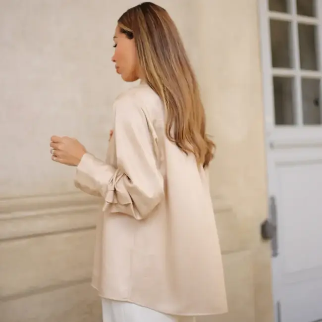 Depeche DEPECHE - CINDY BLOUSE - CHAMPAGNE