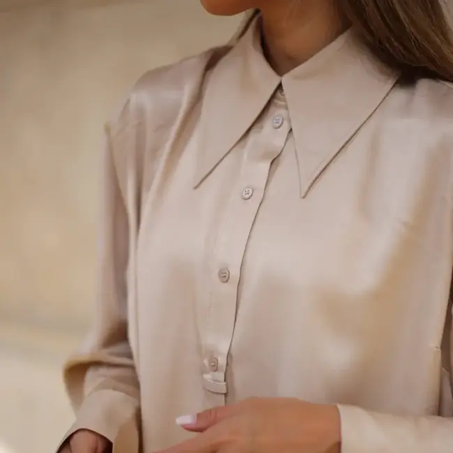 Depeche DEPECHE - CINDY BLOUSE - CHAMPAGNE