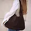 Depeche DEPECHE - SUEDE SHOPPER BAG - CHOCOLATE