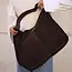 Depeche DEPECHE - SUEDE SHOPPER BAG - CHOCOLATE