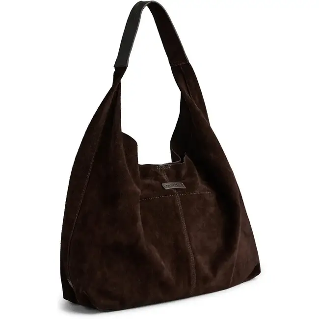 Depeche DEPECHE - SUEDE SHOPPER BAG - CHOCOLATE