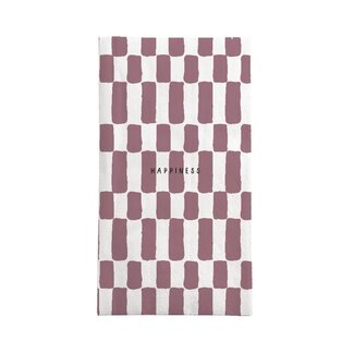 Zusss Zusss servetten happiness wit/burgundy