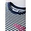 Colourful Rebel COLOURFUL REBEL - STRIPED LOGO LOOSEFIT TEE - DEEP BLUE