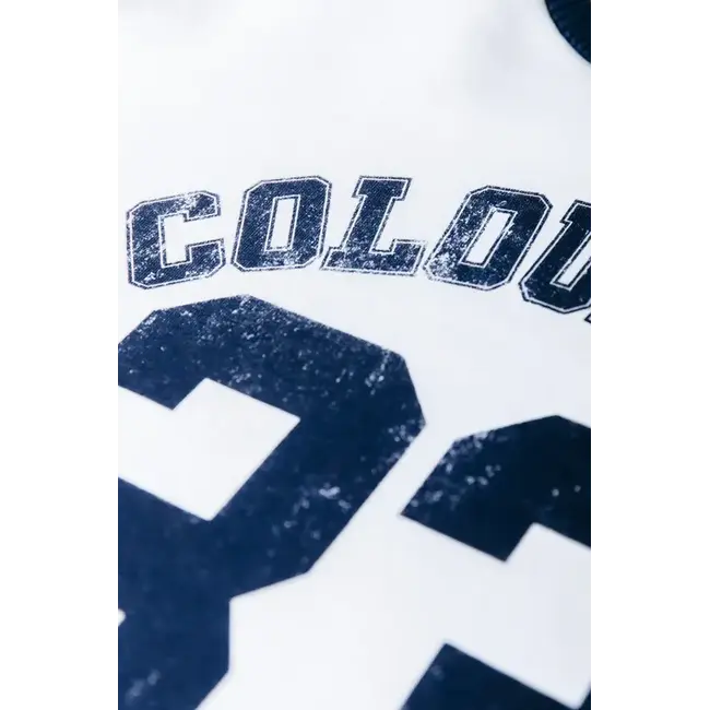 Colourful Rebel COLOURFUL REBEL - CR 33 DROPPED SHOULDER SWEAT - OFF WHITE