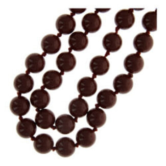 Fushi FUSHI - KETTING ACRYL GEKNOOPT - BRUIN