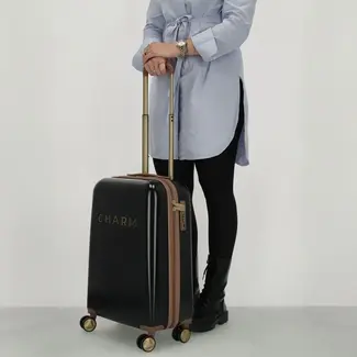Charm CHARM LONDON - CAPETOWN KOFFER - TROLLEY - BLACK