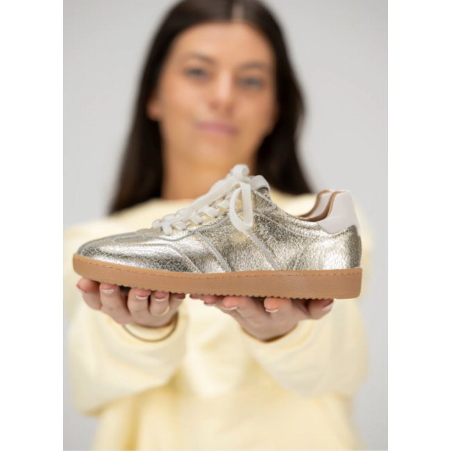 DWRS DWRS - POONA Crackled Champagne / Off White