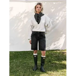 Catwalk Junkie CATWALK JUNKIE - FOLDED SHOULDER SWEATER - LIGHT GREY MELANGE