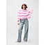 Catwalk Junkie CATWALK JUNKIE - OVERSIZED STRIPED LONG SLEEVE - ROSEBLOOM