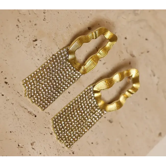 Carmen Lorenzo CARMEN LORENZA - LIV GLITTER EARRINGS