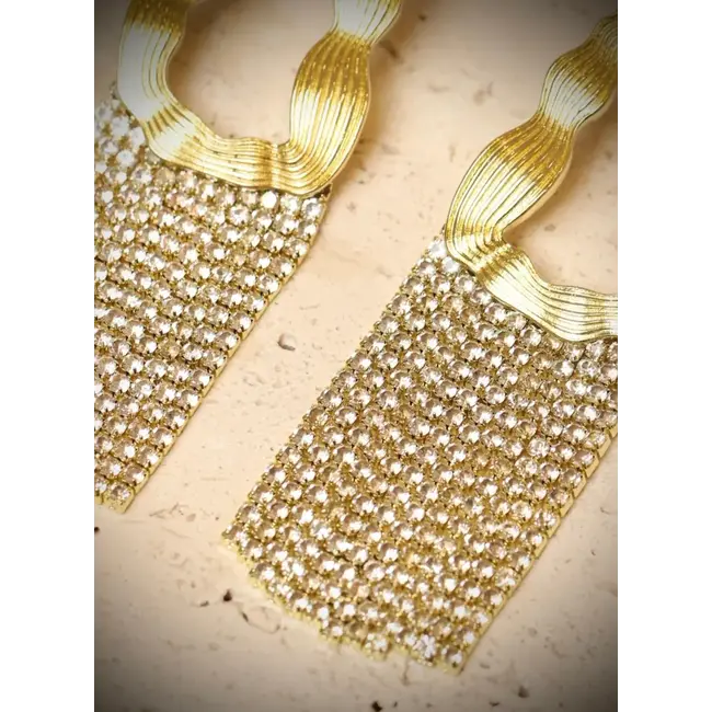 Carmen Lorenzo CARMEN LORENZA - LIV GLITTER EARRINGS