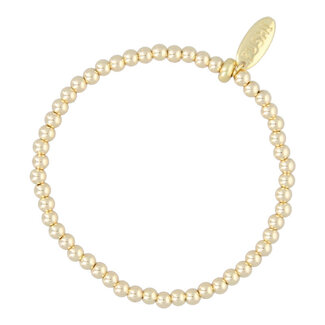 Fushi FUSHI - ARMBAND BALLETJES 4mm - 14krt GOUD