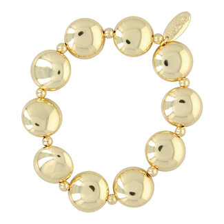 Fushi FUSHI - ARMBAND METAAL ROND PLAT