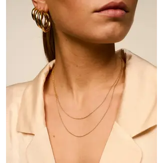 Anna + Nina ANNA+NINA - ANCHOR PLAIN NECKLACE SHORT