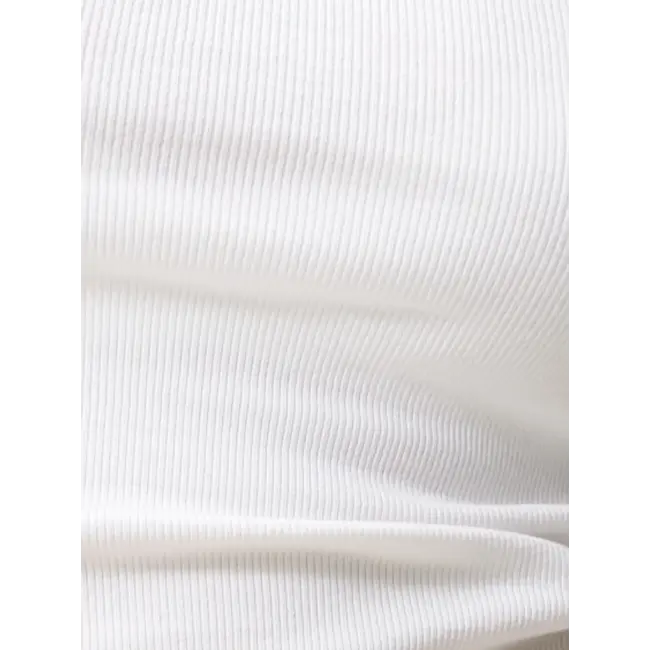 Catwalk Junkie CATWALK JUNKIE - SCOOP NECK RIB SINGLET - OFF WHITE