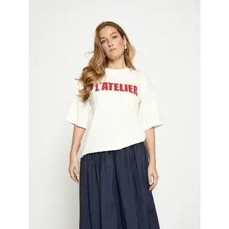 Minus MINUS - MSSTINE T-SHIRT - CLOUD DAN/RED