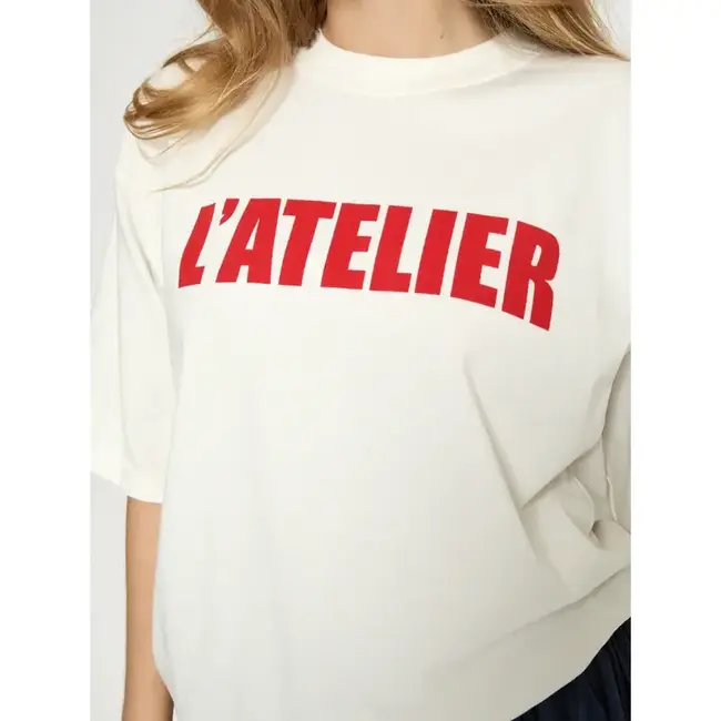 Minus MINUS - MSSTINE T-SHIRT - CLOUD DAN/RED