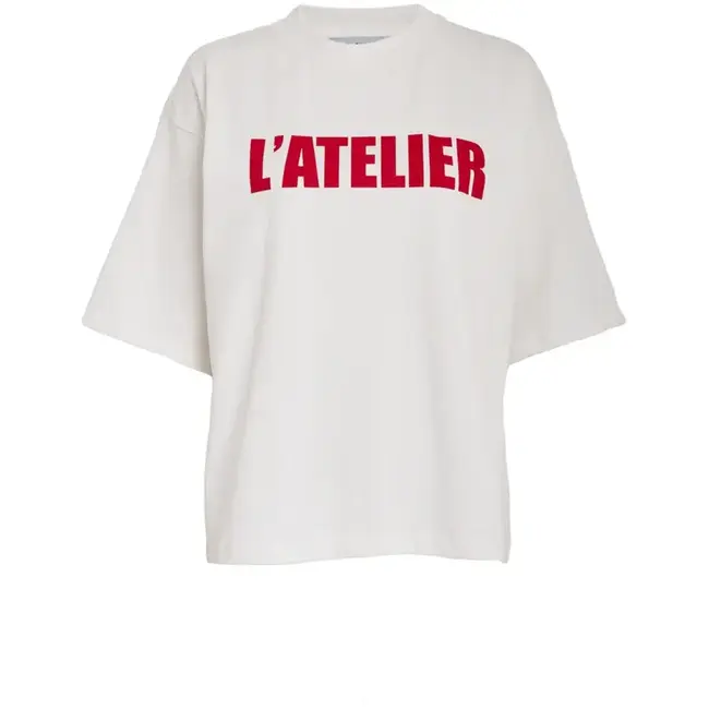 Minus MINUS - MSSTINE T-SHIRT - CLOUD DAN/RED