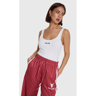Alix The Label ALIX THE LABEL - LADIES KNITTED RIB TANKTOP - SOFT WHITE