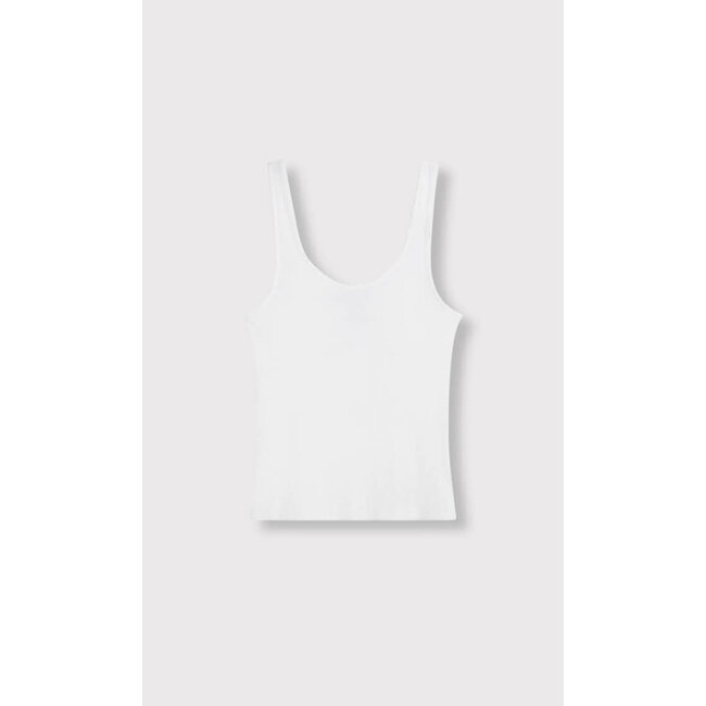 Alix The Label ALIX THE LABEL - LADIES KNITTED RIB TANKTOP - SOFT WHITE