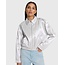 Alix The Label ALIX THE LABEL - LADIES WOVEN SHINY ARTWORK JACKET - SILVER