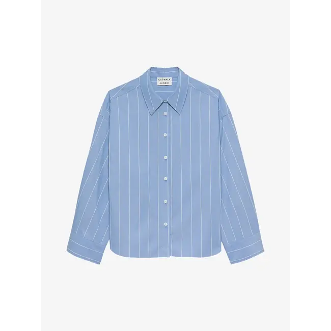 Catwalk Junkie CATWALK JUNKIE - DOUBLE PLACKET BLOUSE - RIVIERA