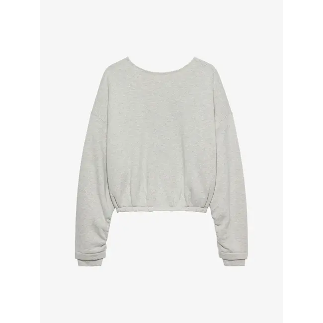 Catwalk Junkie CATWALK JUNKIE - BACK DETAILED SWEATER - LIGHT GREY MELANGE
