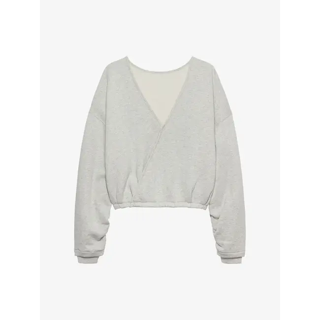 Catwalk Junkie CATWALK JUNKIE - BACK DETAILED SWEATER - LIGHT GREY MELANGE