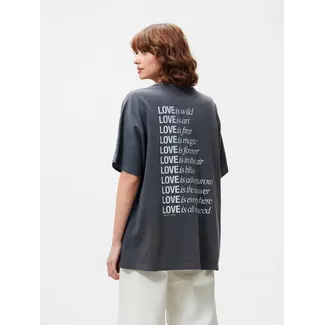 Catwalk Junkie CATWALK JUNKIE - OVERSIZED GRAPHIC T-SHIRT - CARBON