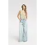 Homage HOMAGE - EXTRA WIDE LEG JEANS WITH CORD  -  BLUE USED
